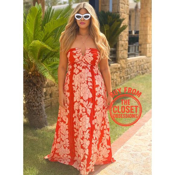 RARE!!! MANGO BLOGGER FAVE!!! Floral Maxi Dress NWT - Picture 7 of 16